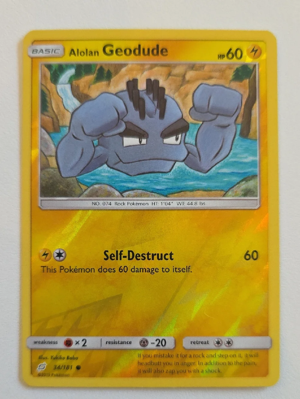 Pokemon Geodude And Graveler Trading Cards - Alolan